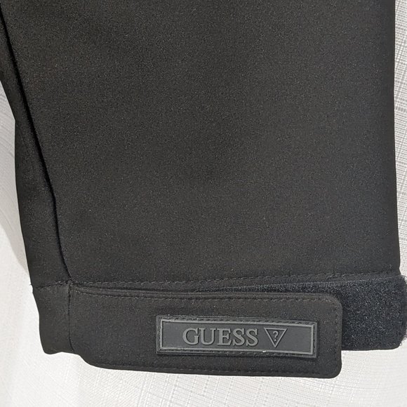 Guess Jacket Men's BlackFull Zip Microfiber Lined With Hoode Raincoats Sz XXL - Picture 3 of 13